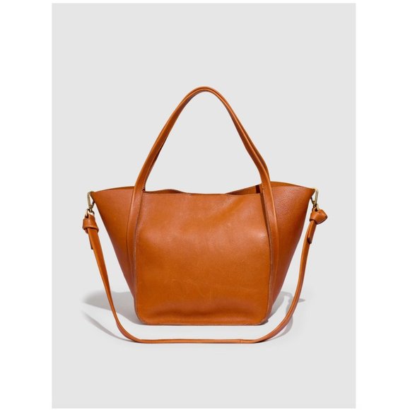 Madewell Handbags - Madewell $198 The Sydney Tote Burnished Caramel AI575